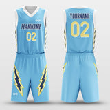 blue lightning basketball jersey
