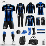 Blue Mosaic - Custom Soccer Team Uniform Pack List Design