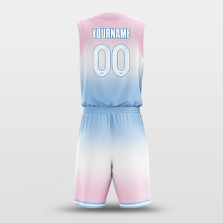 blue powder basketball jersey set