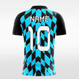 blue power sublimated soccer jersey