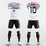 Tricolor Lines - Custom Soccer Jerseys Kit Sublimated for Team