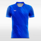    blue short sleeve soccer jersey