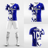 blue short soccer jersey kit