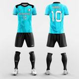 blue short soccer jersey kit