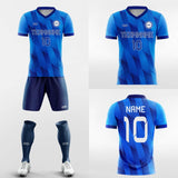 blue soccer jersey kit