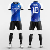 blue soccer jersey set