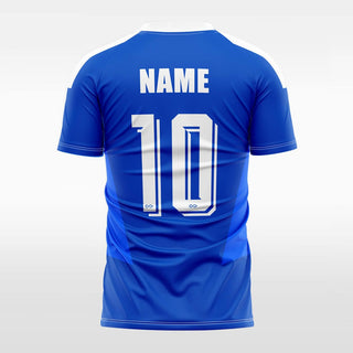 blue soccer jersey