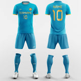 blue soccer sport outfit