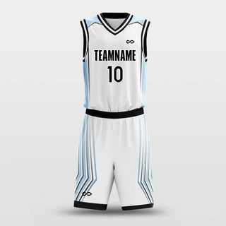     blue speed basketball jersey set