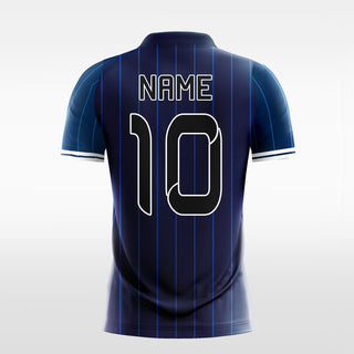      blue stripes sublimated soccer jersey