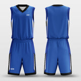 blue sublimated basketball jersey