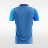   blue sublimated soccer jersey
