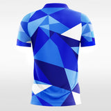 blue sublimation custom soccer jersey