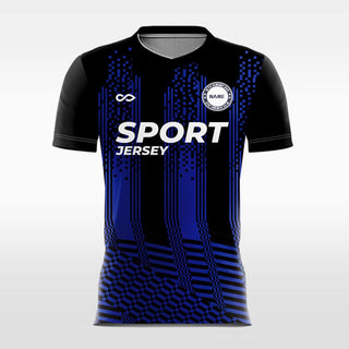 blue sublimation short sleeve jersey