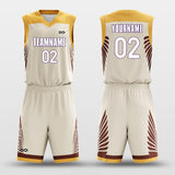 brown custom basketball jersey kit
