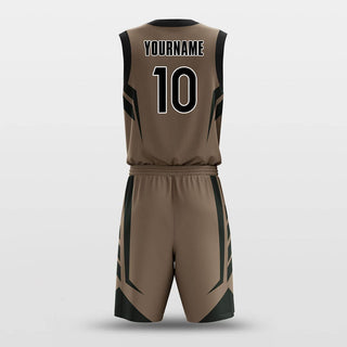 brown custom basketball jersey