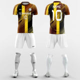 brown soccer jersey set