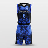 Paint - Customized Basketball Jersey Blue Design Camouflage