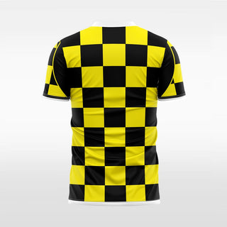 checkerboard custom soccer jersey for men