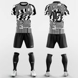 checkerboard custom soccer jersey kit