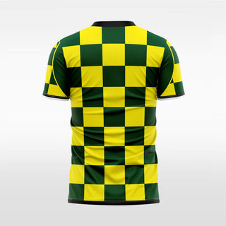 checkerboard custom soccer jersey sublimation