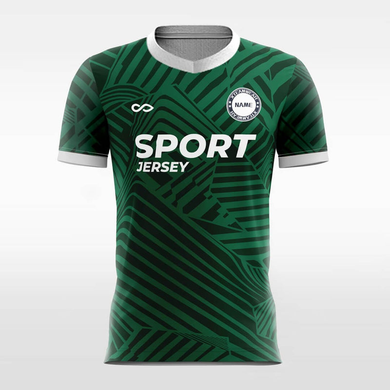 Design Green Soccer Jerseys, Green Football Shirts Print-XTeamwear