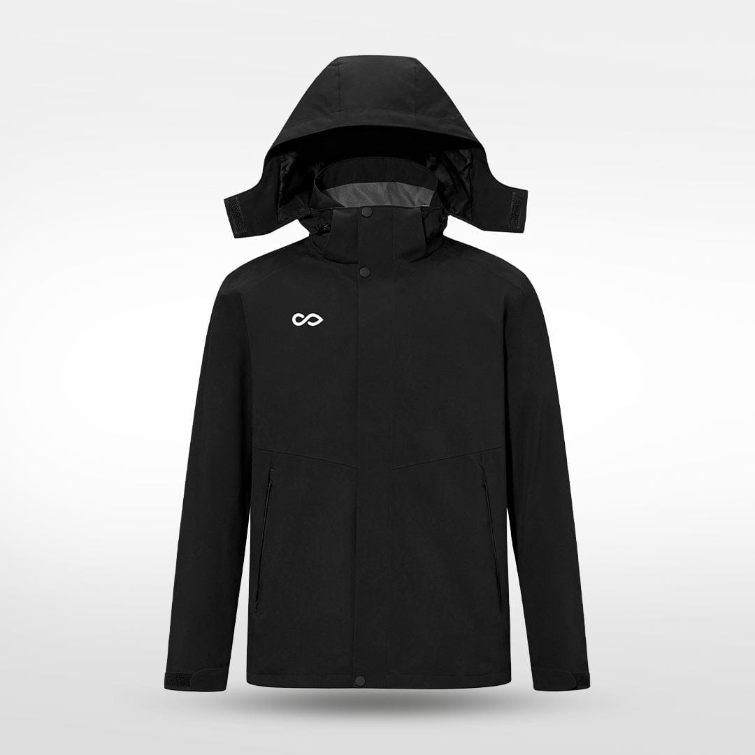 Cikers Sports 外厂采购 Black / L / Male Custom Winter Outdoor Jacket 3-in-1 Removable Waterproof-QH1819