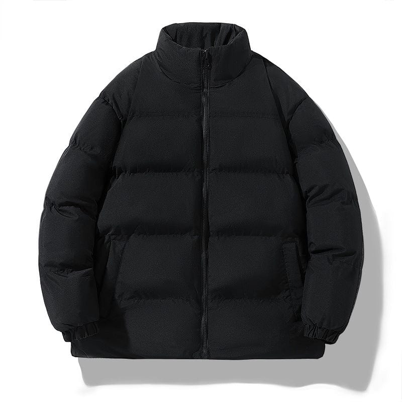 Cikers Sports 外厂采购 Black / M Custom Unisex Winter Colorblock Puffer Cotton Coat- LC2358