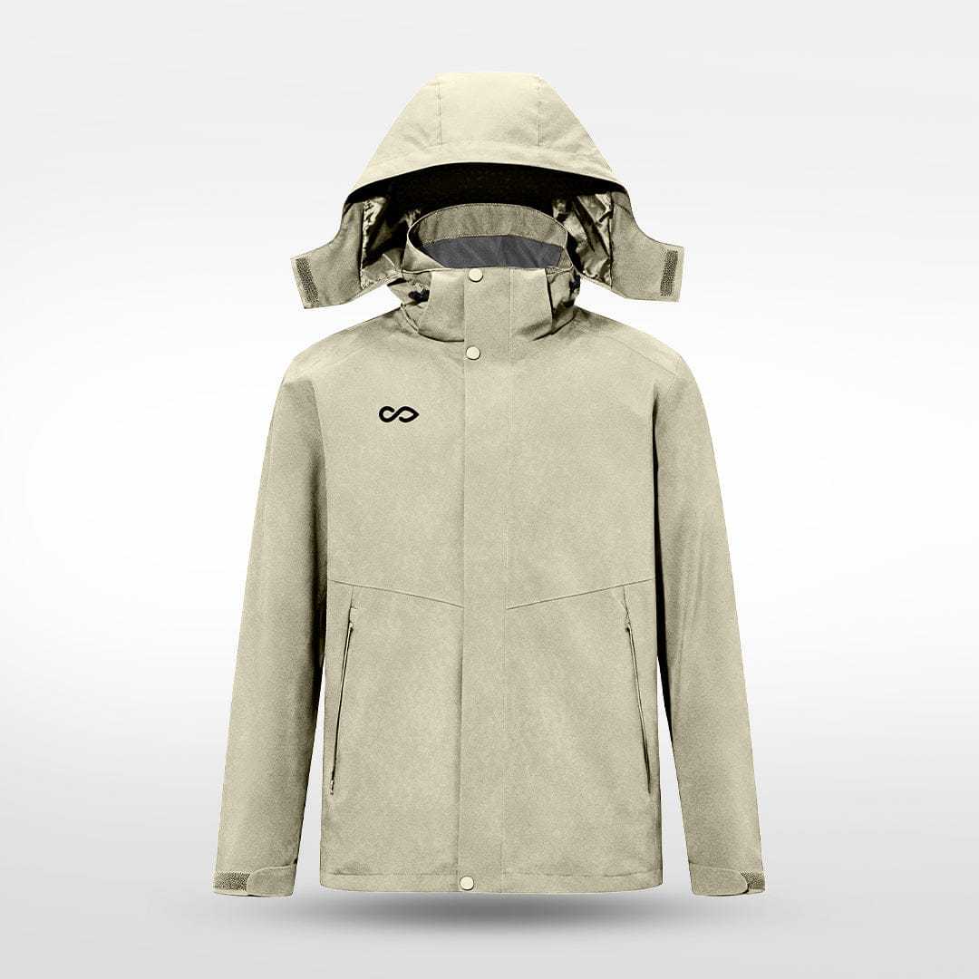 Cikers Sports 外厂采购 Brown / L / Male Custom Winter Outdoor Jacket 3-in-1 Removable Waterproof-QH1819