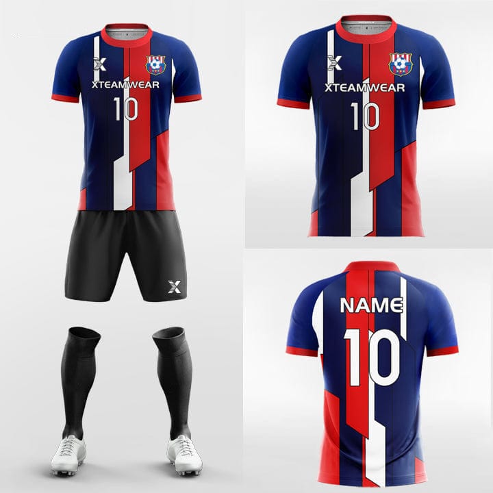 Cikers Sports 非黑五 Geo Print - Custom Sublimation Soccer Kits Short Sleeve