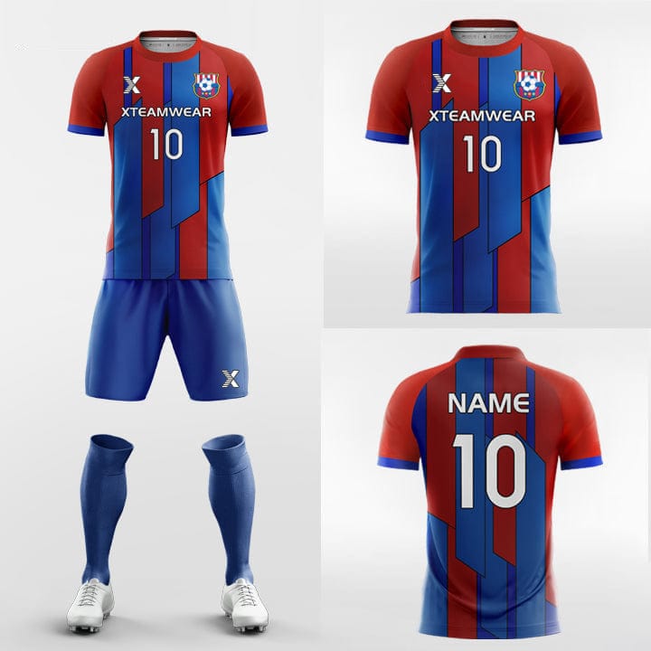 Cikers Sports 非黑五 Geo Print - Custom Sublimation Soccer Kits Short Sleeve