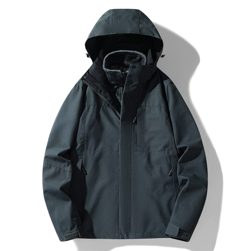 Cikers Sports 外厂采购 Gray / M Detachable Winter Waterproof Windproof Jacket-QH618