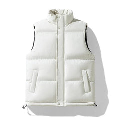 Cikers Sports 外厂采购 Plus Size Unisex  Stand Collar Thick Winter Cotton Vest-BYF998
