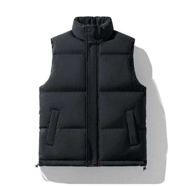Cikers Sports 外厂采购 Plus Size Unisex  Stand Collar Thick Winter Cotton Vest-BYF998