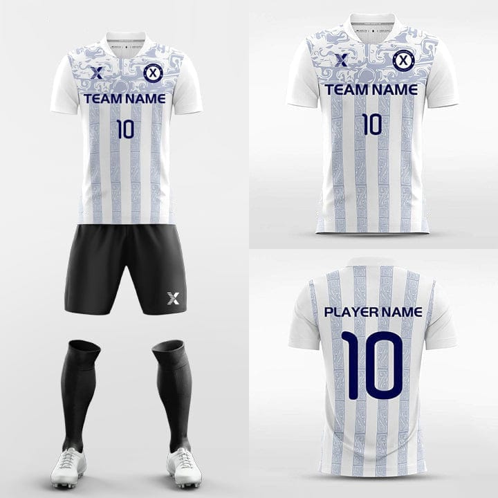 Cikers Sports 非黑五 Striped Panel - Custom Sublimation Soccer Kits Short Sleeve