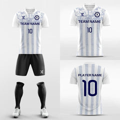 Cikers Sports 非黑五 Striped Panel - Custom Sublimation Soccer Kits Short Sleeve