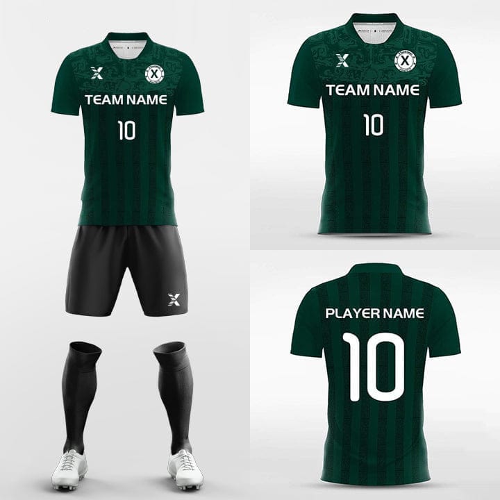 Cikers Sports 非黑五 Striped Panel - Custom Sublimation Soccer Kits Short Sleeve