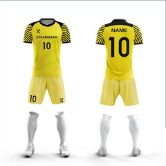 Cikers Sports 非黑五 Zebra Trim Custom Sublimation Print Soccer Kits Short Sleeve