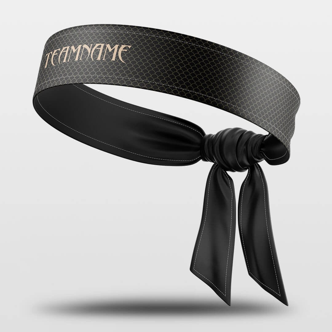 Cikers Sports Accessories Black / Free Ryoma spirit - Customized Sports Headband Sweat-Wicking Tie