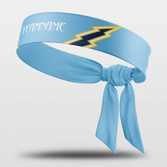 Cikers Sports Accessories Blue / Free Blue Lightning - Customized Sports Headband Sweat-Wicking Tie