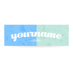 Cikers Sports Accessories Blue / Free Pixel flower- Customized Sports Towel Blue & Green Split