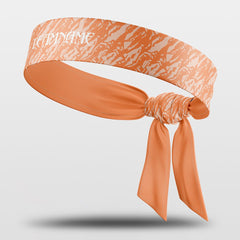 Cikers Sports Accessories Orange / Free Tigroid - Customized Sports Headband Sweat-Wicking Tie Orange