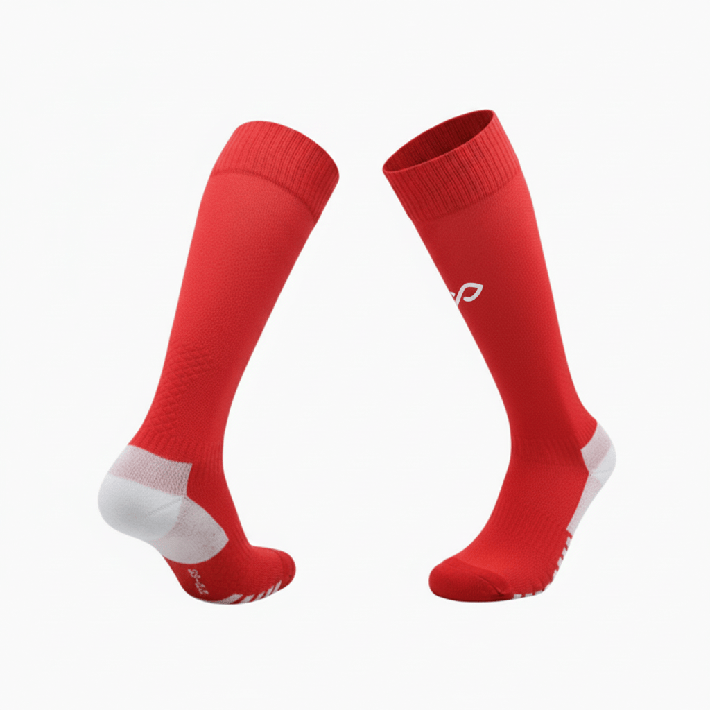 Cikers Sports Accessories Red / Free Youth Long Socks - Qingyun - AT301GCQY8