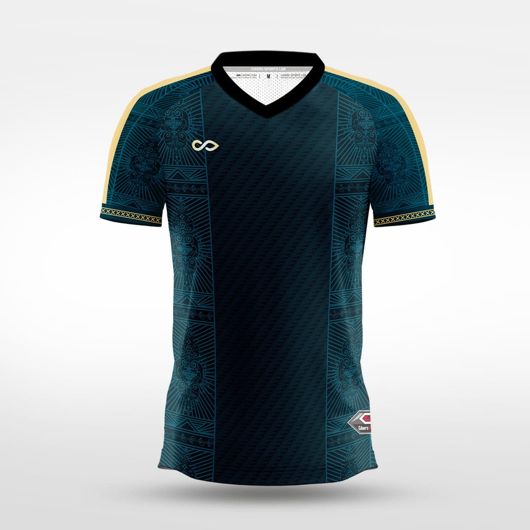 Cikers Sports Azure Shadow - Custom Soccer Jersey for Men Sublimation - WS201GYVO3