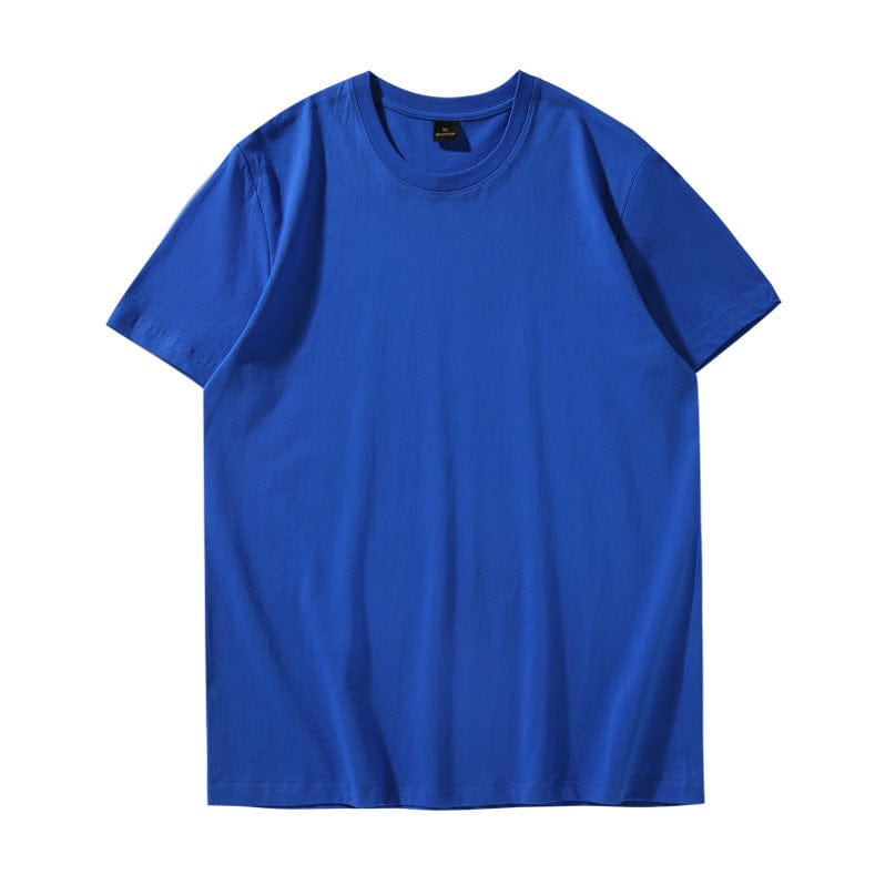 Cikers Sports Basics Blue / S Custom unisex 200GSM 100% Cotton Crew Neck T-Shirt-LC0028