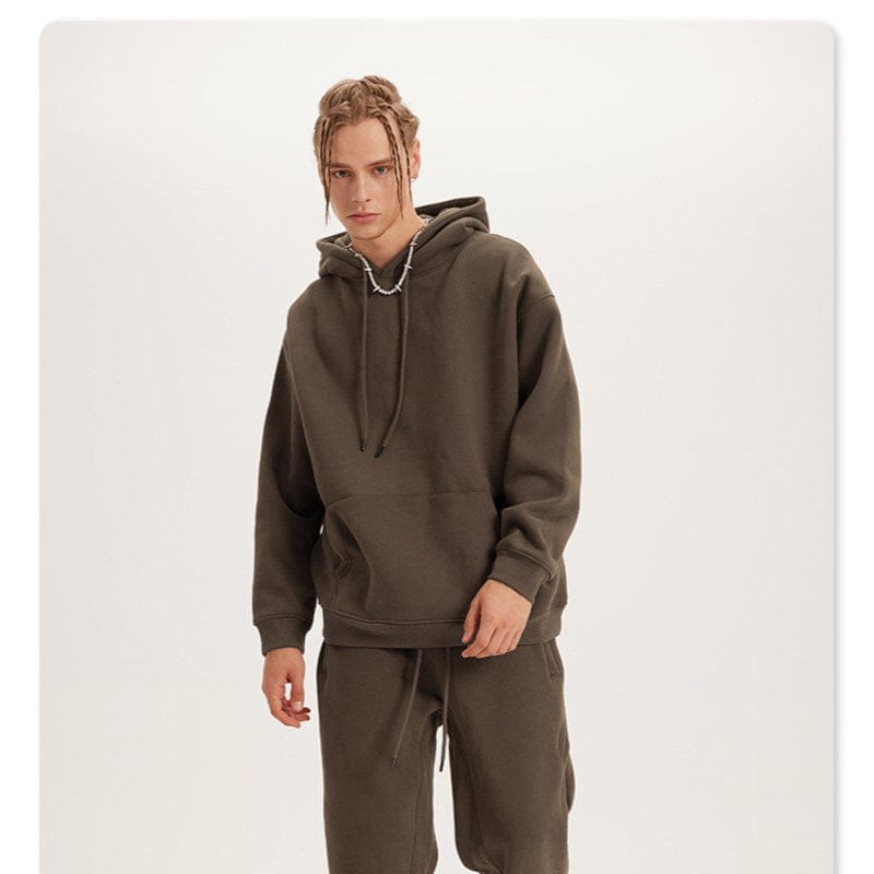 Cikers Sports Basics Brown / S Unisex 345GSM Heavyweight Hoodies BE-2622