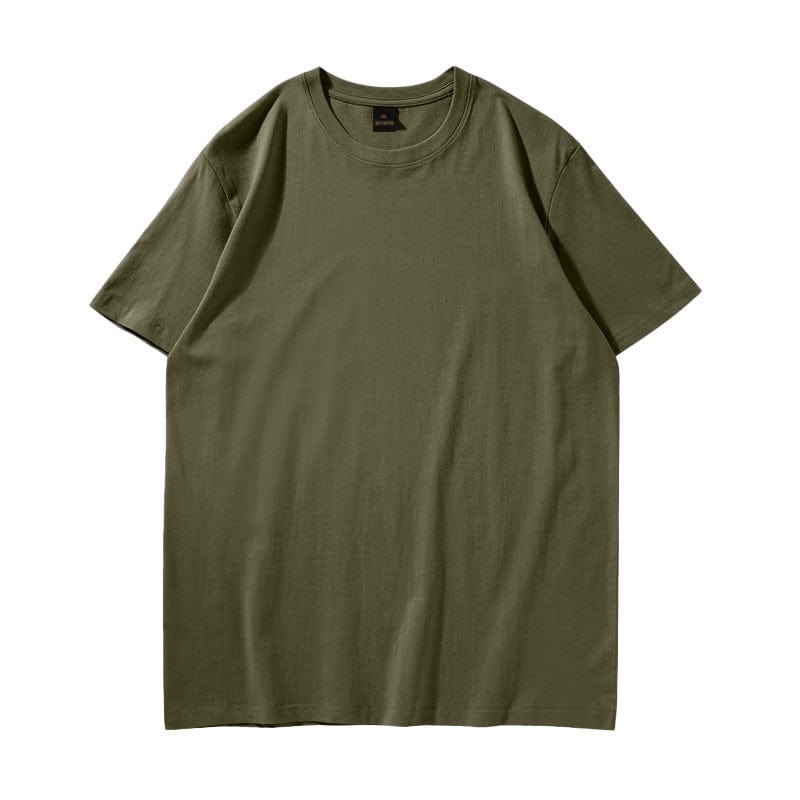 Cikers Sports Basics Green / S Custom unisex 200GSM 100% Cotton Crew Neck T-Shirt-LC0028