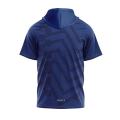 Cikers Sports Basketball Hoodies Blueberry - Customized Short Sleeve Hoodie Pullover