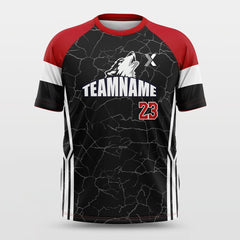 Cikers Sports Basketball Jersey Black / S Cracking - Customized Baggy Shoulder Short Sleeve Jersey