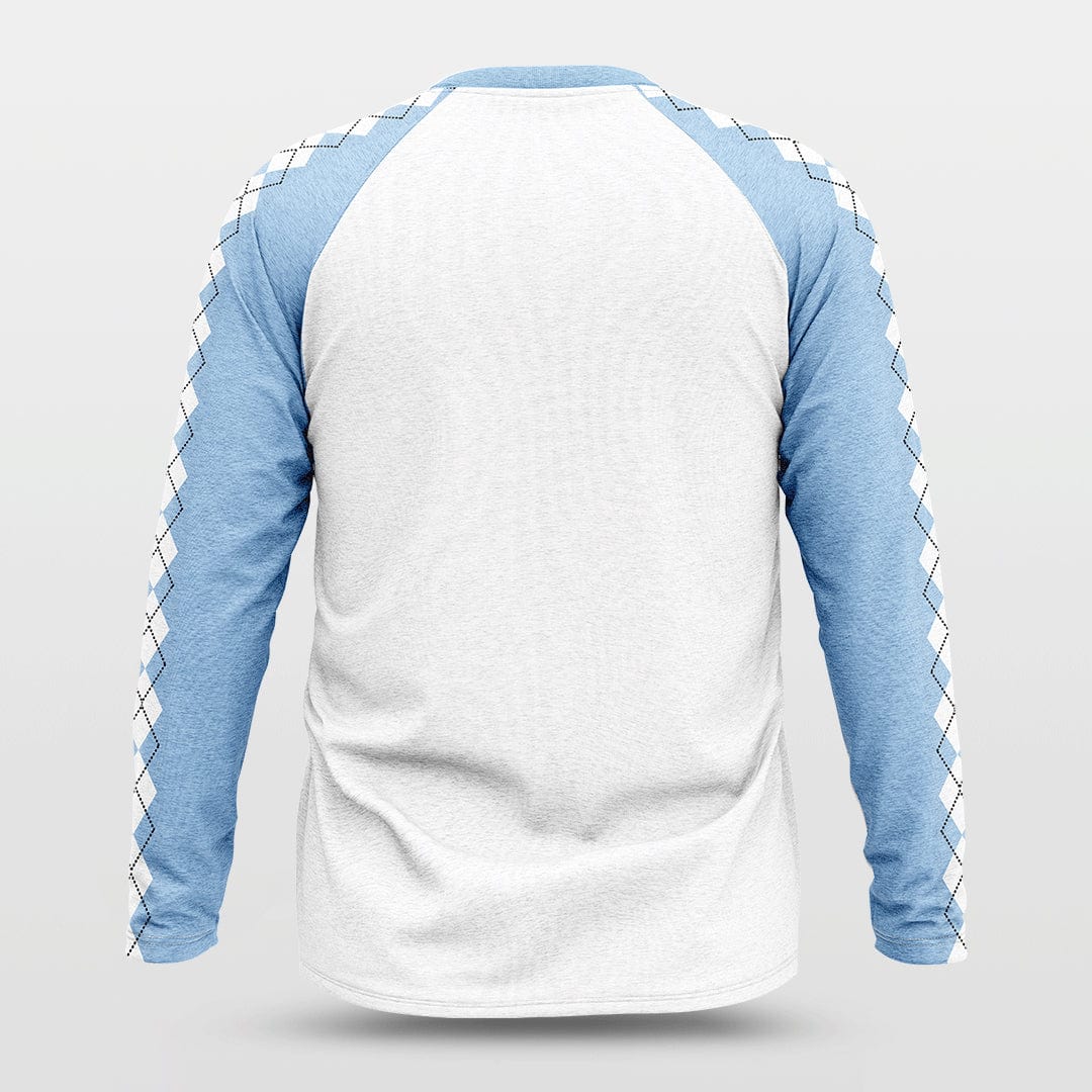 Cikers Sports Basketball Jersey Carolina Blue - Customized Baggy Long Sleeve Shooting Jersey